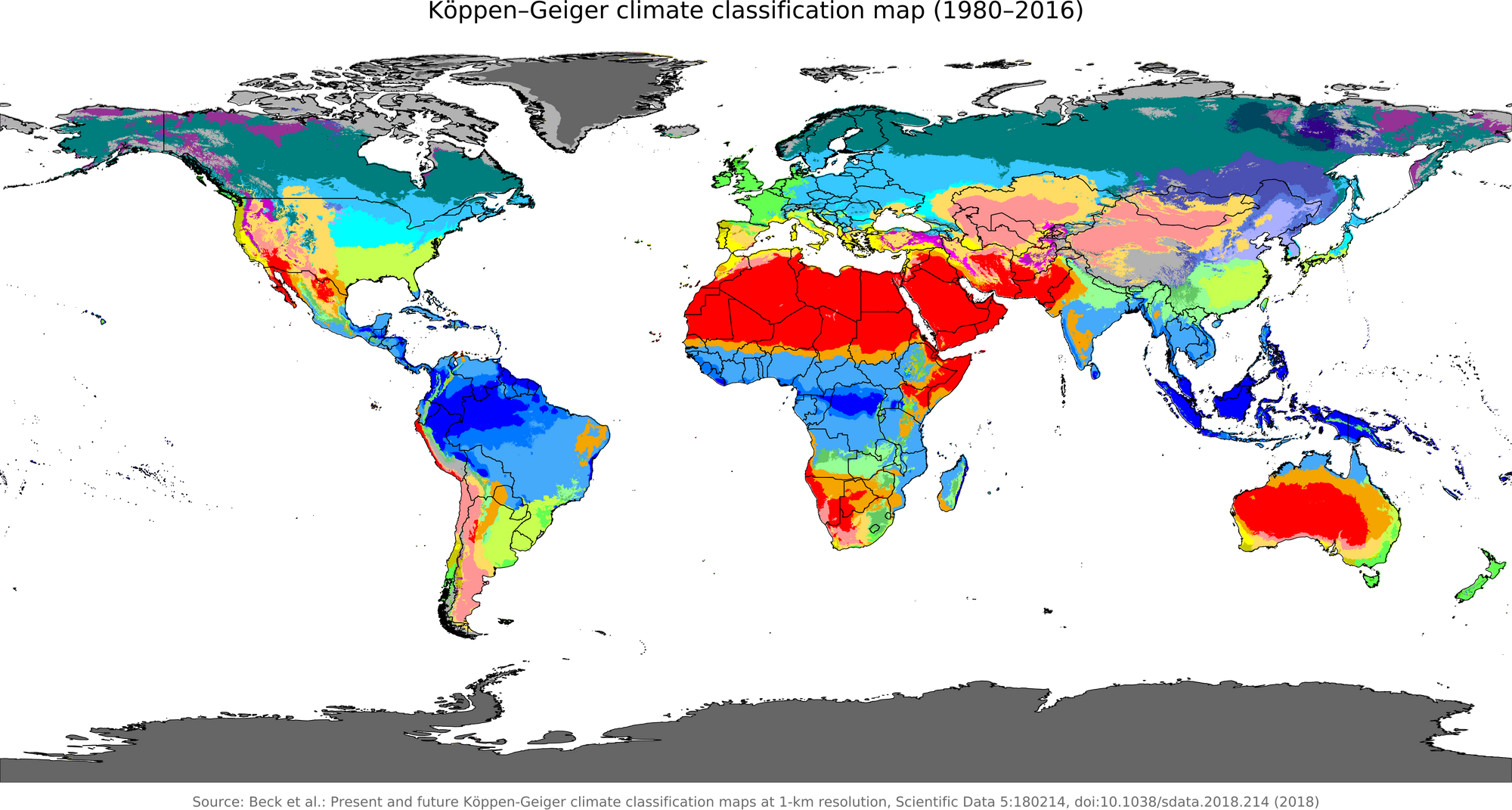 Raindrops Keep Falling On My Head   Ko Ppen Geiger Climate Classification Map 